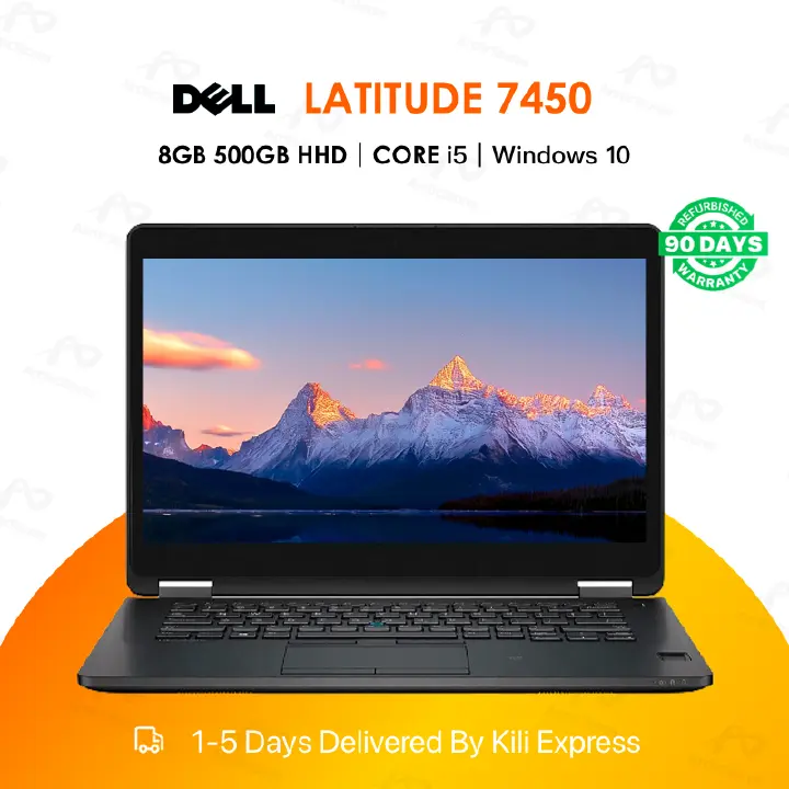 Refurbished Dell Latitude E7450 Laptop Intel Core i5 8GB RAM 500GB HDD 14" Display Notebook