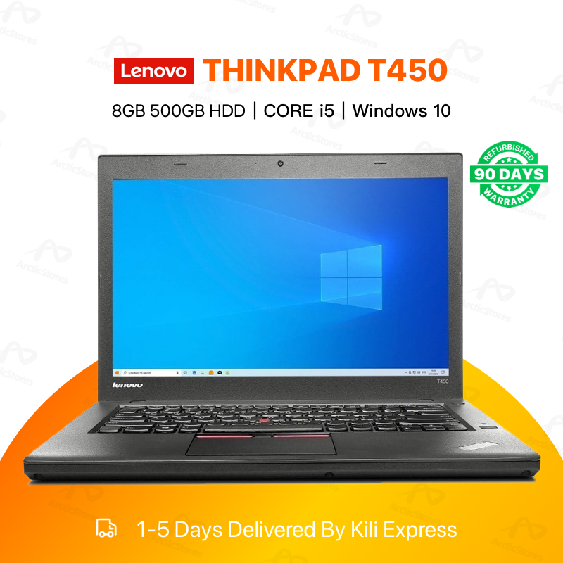 Refurbished Lenovo ThinkPad T450 Laptop Intel Core i5 8GB RAM 500GB HDD 14" Display Notebook