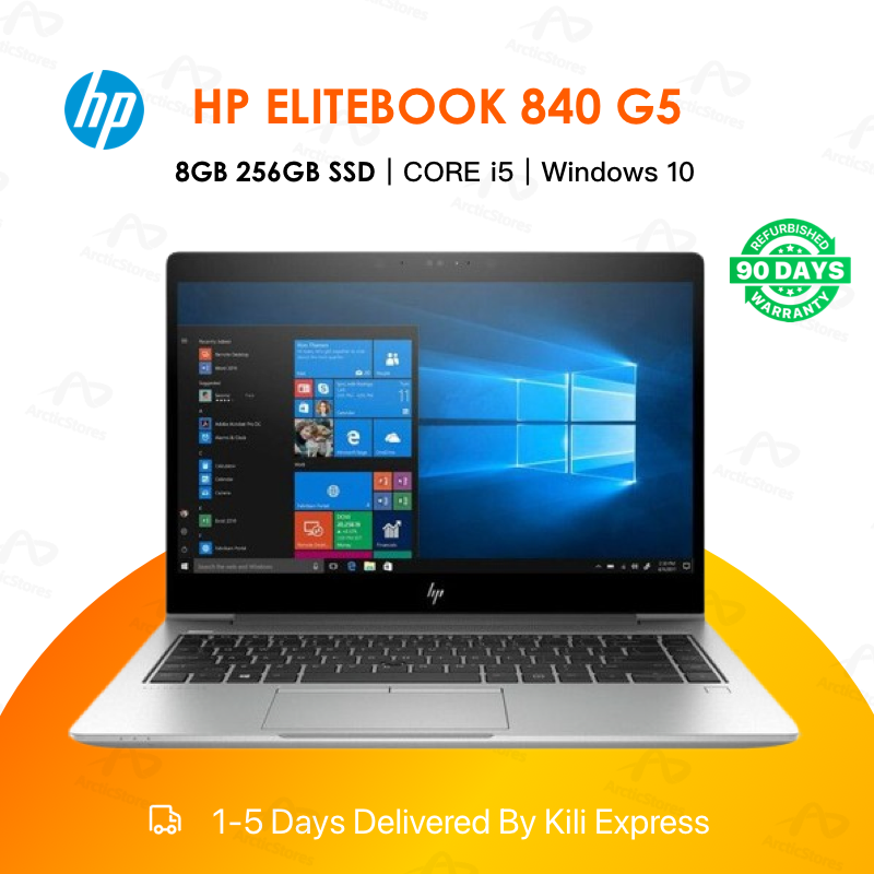 HP EliteBook 840 G5 Intel core i5 8GB RAM + 256GB SSD Laptop 8th Gen 14" inch Display Refurbished Notebook Computer Windows Office