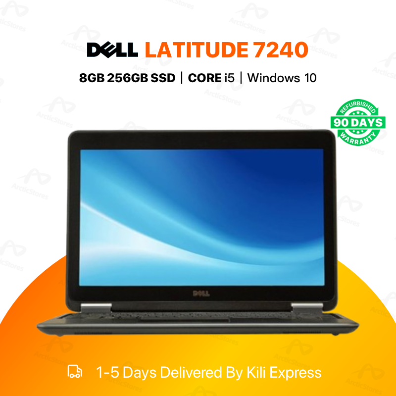 Refurbished Dell Latitude 7240 Laptop Intel Core i7 8GB RAM 256GB SSD 14" Display Notebook