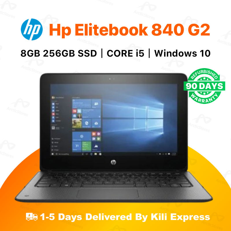 HP EliteBook 840 G2 Intel core i5 8GB RAM + 256GB SSD Laptop 5th Gen 14" inch Display Refurbished Notebook Computer Windows Office