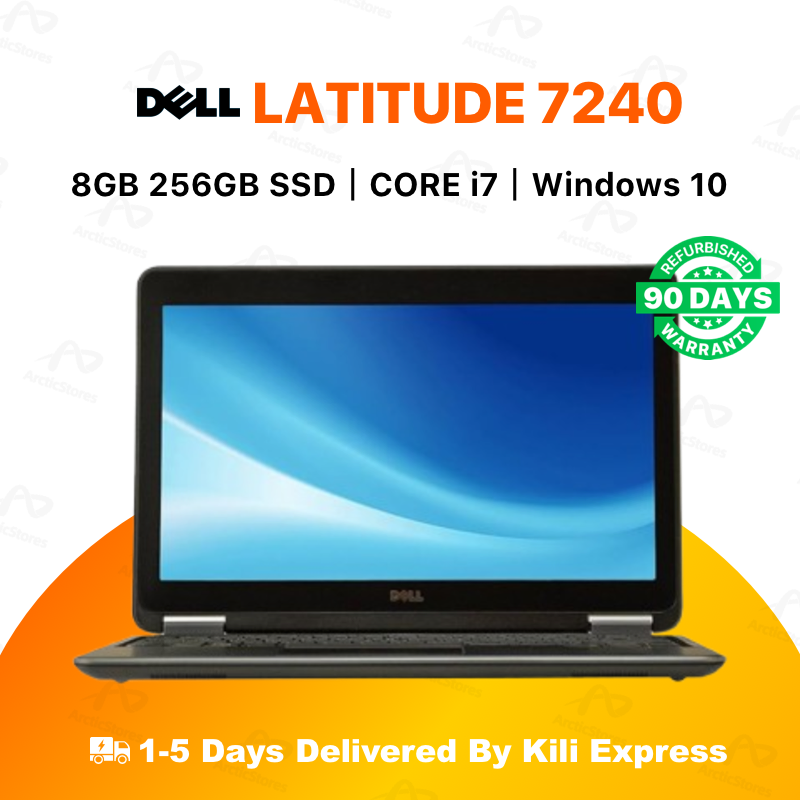 DELL Latitude 7240 Intel core i7 8GB RAM + 256GB SSD Laptop 4th Gen Display Refurbished Notebook Computer Windows Office