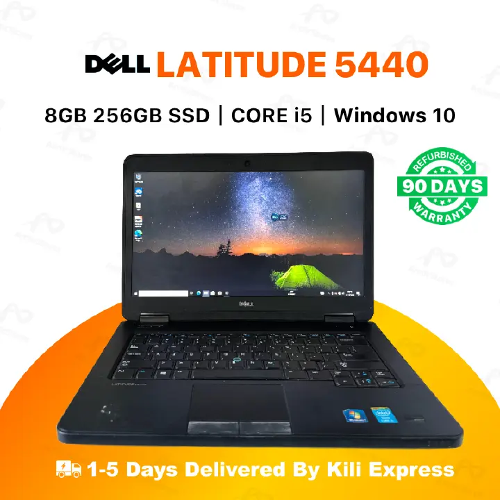 Dell Latitude 5440 Intel core i5 8GB RAM + 256GB SSD Laptop 4th Gen 14" inch Display Refurbished Notebook Computer Windows Office
