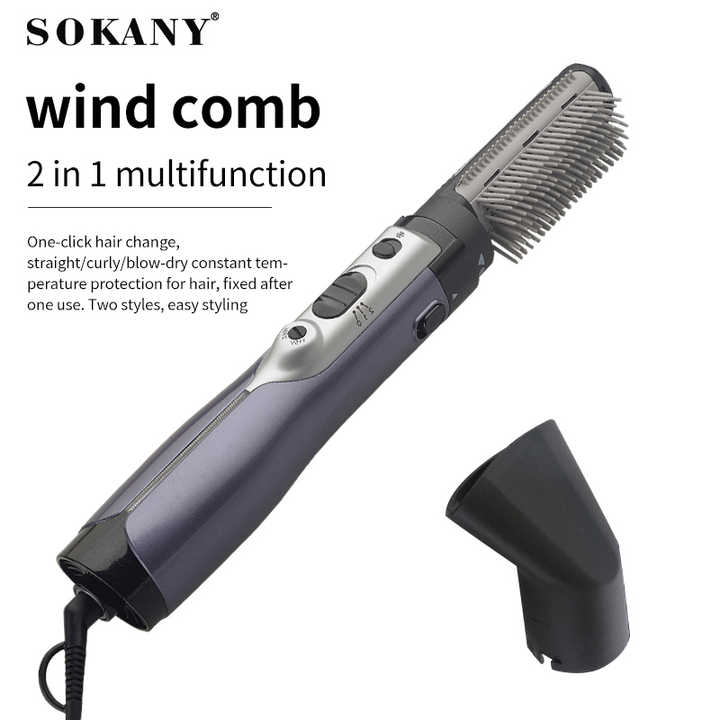 New!!Quality Sokany Hot Air Styler hair brush suitable for kids and adults hair styler