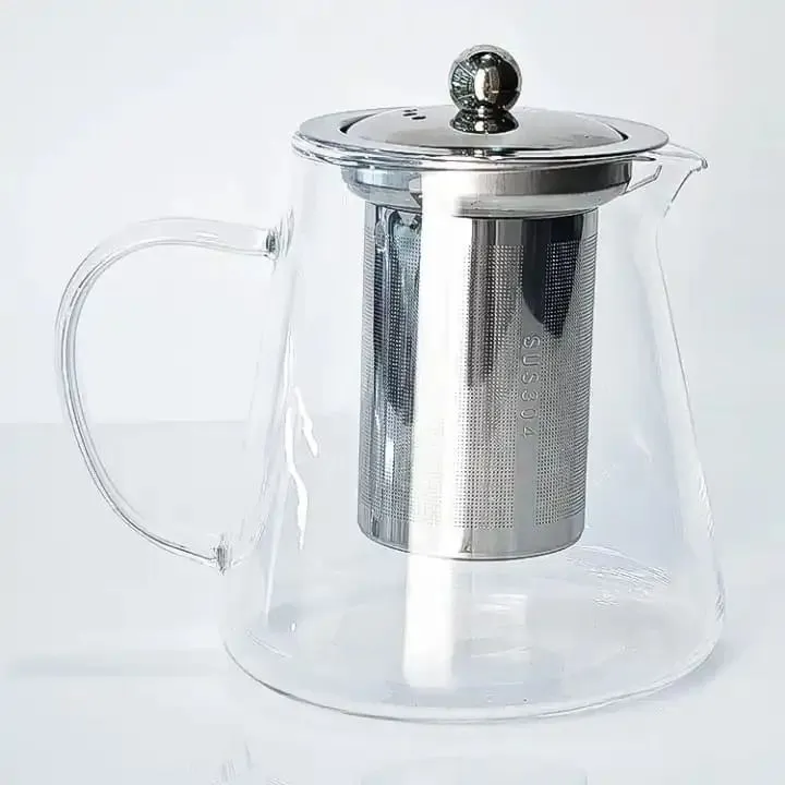 Heat resistant tea pot Borosilicate Glass Tea Pot Removable Infuser-Heat Resistant  Made with quality borosilicate glass and BPA-free no lead and other toxic chemicals well protects your health
