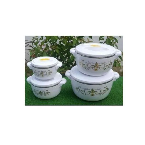 4pcs Casserole Hotpots Food Warmer Hot Pot Serving Dishes Serve ware Set 1000, 2000, 4000 and 6000ML for Serving Food and Keep Food Hot Serve ware Dish Set