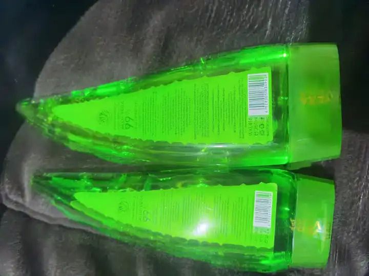 Fruit Of The Wokali Aloe Vera Soothing Gel Sunburn Repair Gel 99% Natural AloeVera Content Treat Sun Burns and Repairs Skin Faster Hydrating and Moisturizing Cream