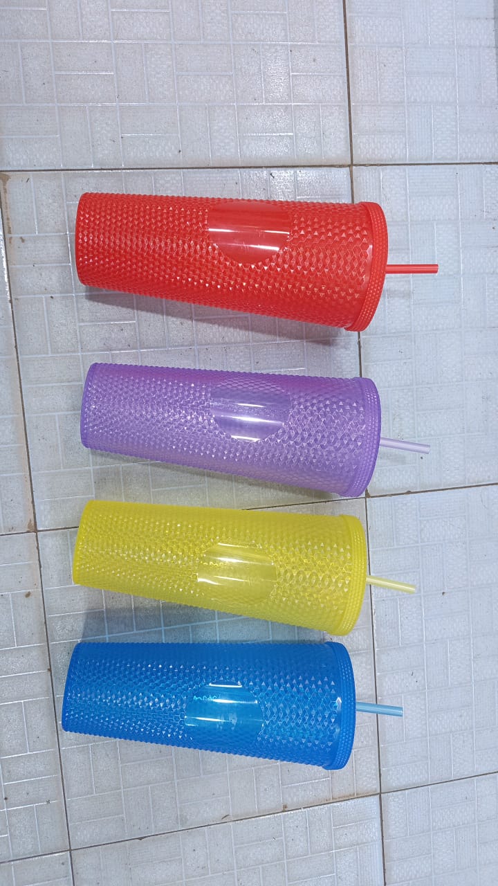 New Arrivals!!Generic Re-Usable Diamond Studded Smoothie Cup Iced Coffee Tea Water Cup Tumbler smoothie cups