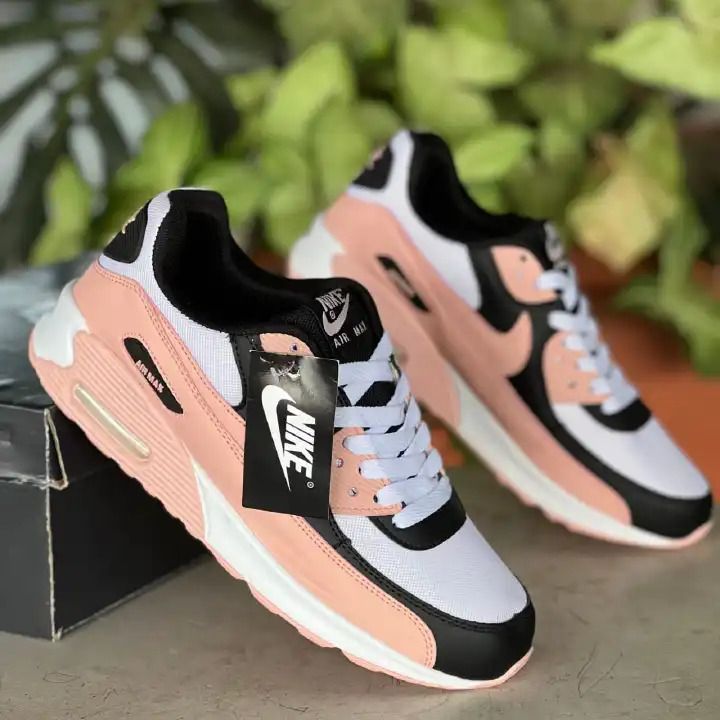 Unisex Air Max 1 Sneakers – Premium Leather, Comfortable Casual Running Shoes, Men & Women, Black/Pink/Yellow/Orange