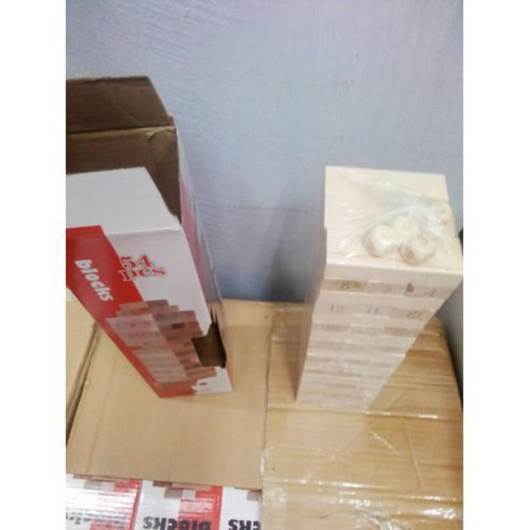 Jumia Bundles Jenga Game Wooden Blocks With 54pcs- Large