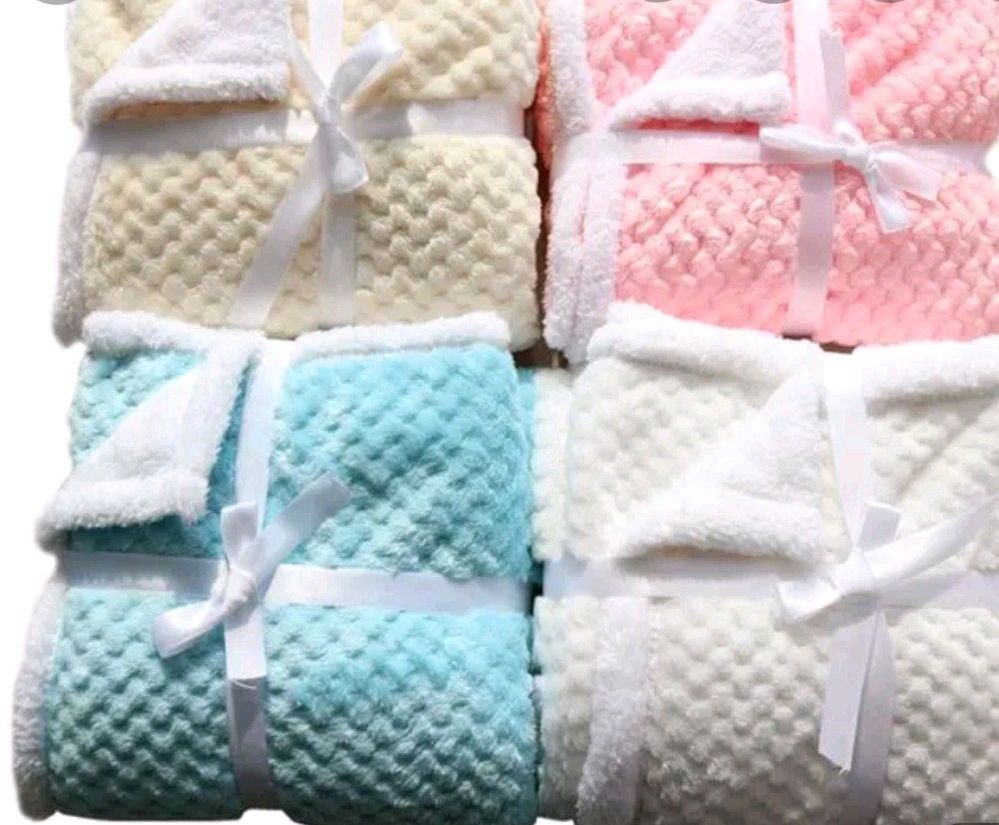 Fashion Warm Heavy Super Soft Baby Shawl-BLUE