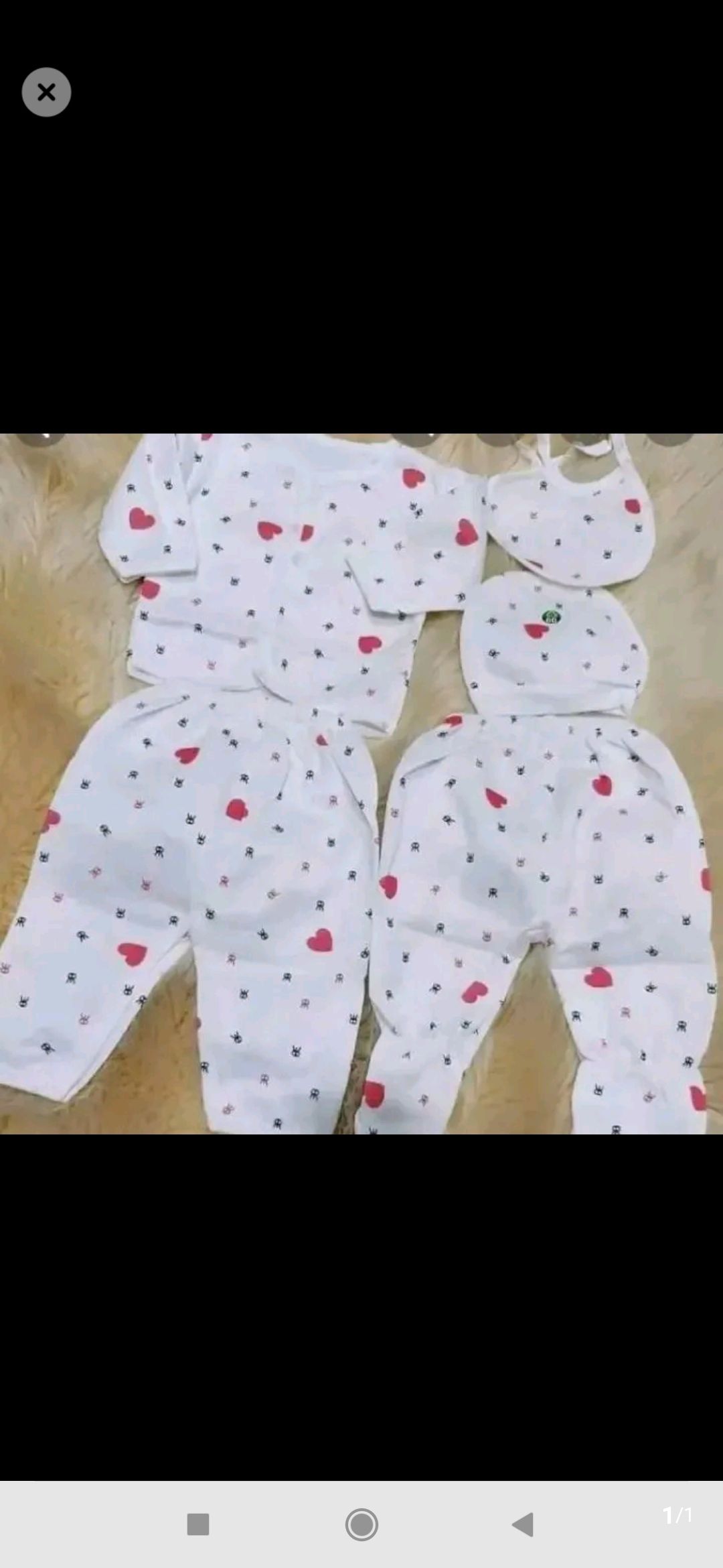 5 Pieces Unisex New Born Baby Receiving Set