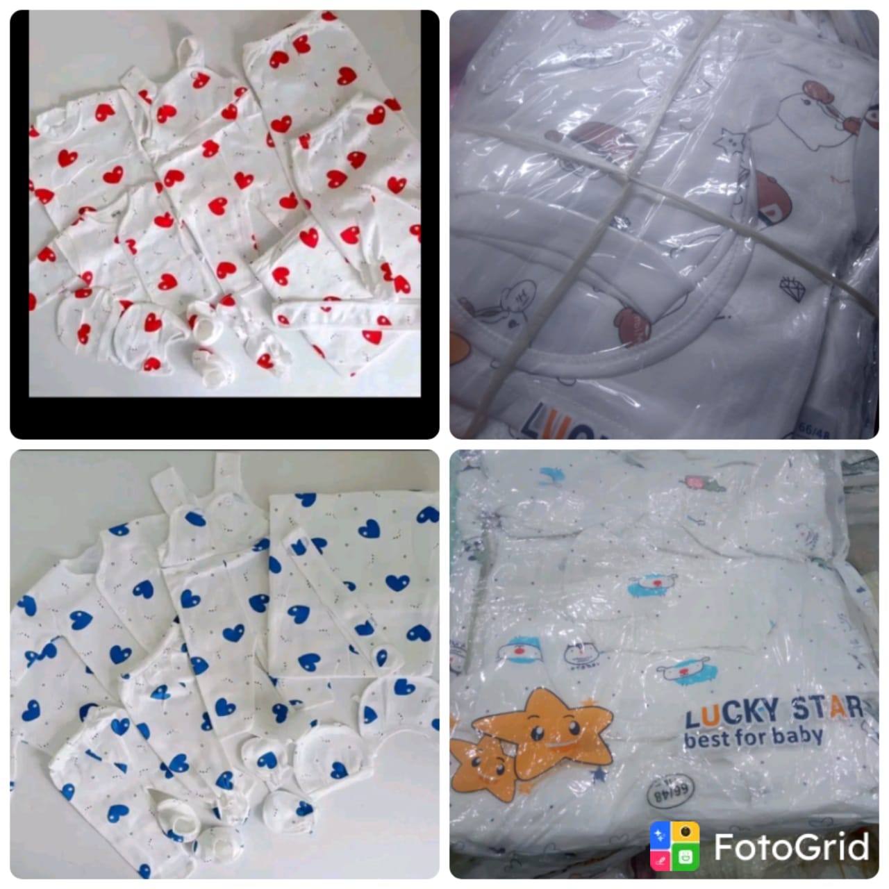 1 Set of Fashion Lucky star 11 pieces receiving set of newborn babies clothes, beautiful  colors.soft cotton material