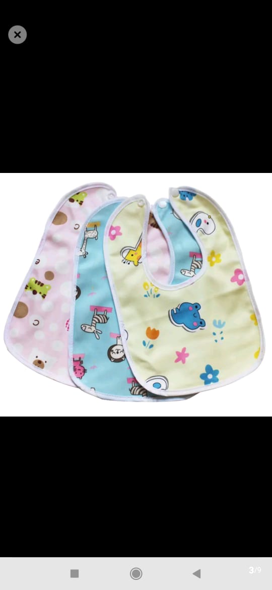 A set of 6 BEST Waterproof Bib Super Soft Baby Bib/feeder newborn crystal velvet saliva towel