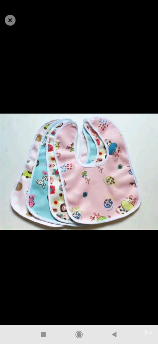 A set of 6 BEST Waterproof Bib Super Soft Baby Bib/feeder newborn crystal velvet saliva towel