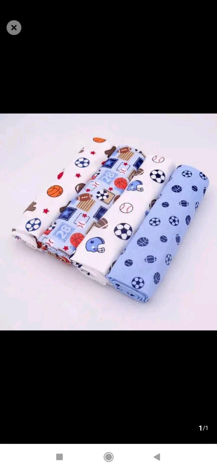 Clearance offer!!Baby shawls/ Fashion 4pieces of  cute printed pure cotton baby boy shawl, super soft flannel, receiving newborn baby blanket,swaddlel