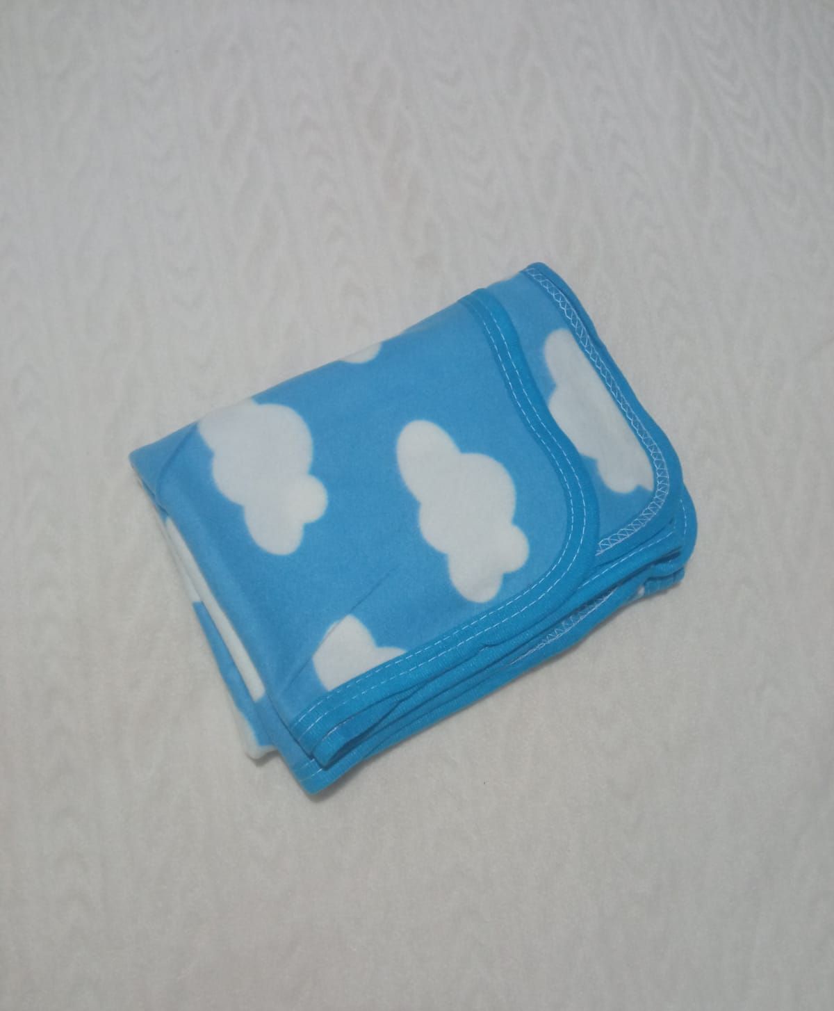 Blue sky white clouds soft throw blanket,Baby Shawl & Warmer | Super-soft Fleece  Wrap  for Sleeping on or  Swaddling & Outdoor Use,light weight