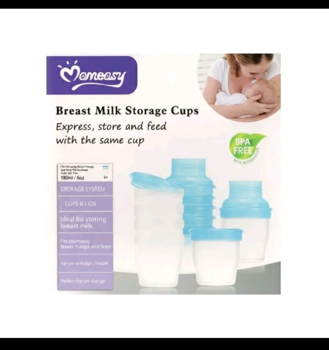 Momeasy Breast Milk Storage Containers-6 Cups With Lids