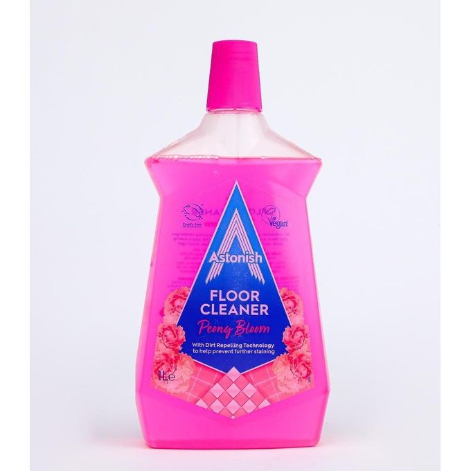 Astonish Peony Bloom Floor Cleaner -  1litre with  built-in dirt-repelling technology.