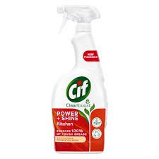 Cif Cleanboost Kitchen Spray 100% tough grease removal for cleaning ceramic, chrome and enamel surfaces -700 ml.