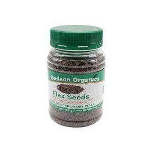 Godson Organic Flax seeds( contain proteins, Mono and Poly-unsaturated fats, and a host of other minerals)