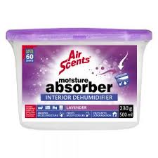 Air Scents Lavender Fragrance Moisture Absorber Interior Dehumidifier - 500ml(eliminates musty odours and to protect against damp)