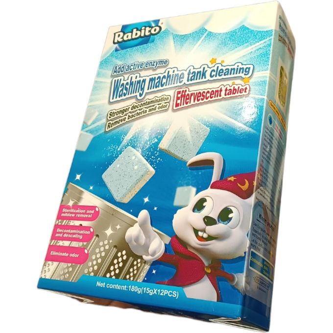 Robito Washing machine tank cleaning Effervescent tablets( HIGH EFFICIENCY EFFERVESCENT DEEP WASHING MACHINE CLEANING CLEANER)
