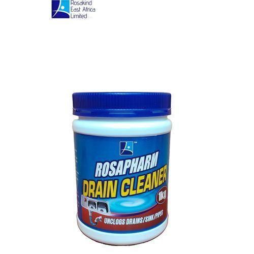 Rosapharm Drain Cleaner- 500g( clears the blockage in washbasins sinks bathrooms and other drain pipes.)