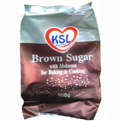 KSL Brown sugar with Mollasses for Baking & cooking -500g (Has a rich, caramel-like flavor and a moist texture, making it ideal for baking moist and flavorful cakes.)