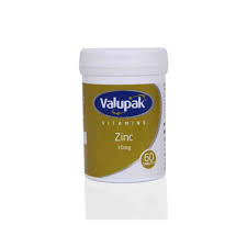 Valupak Zinc Tablets 10mg 60 Pieces-Zinc helps support the health of normal skin, hair and nails and also helps maintain normal vision and normal bones.