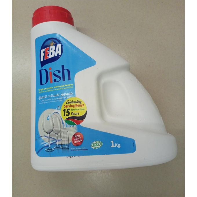 Feba SALT,RINSE AID & POWDER DISHWASHING QUICK DRYING-contains disinfecting chlorine powder, which helps you clean the germs on used kitchenware. This cleaner has a quality construction power.