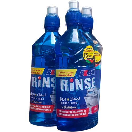 Feba RINSE AID-BRILLIANT SHINE & LUSTRE DISHWASHING QUICK DRYING-contains disinfecting chlorine powder, which helps you clean the germs on used kitchenware.
