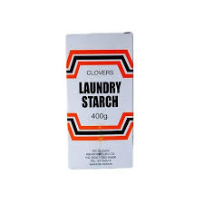 Clovers Laundry Starch 400g-The use of starch adds body to fabrics,creates soil resistance, easier soil removal, and makes ironing easier.