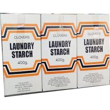 Clovers Laundry Starch 400g-The use of starch adds body to fabrics,creates soil resistance, easier soil removal, and makes ironing easier.