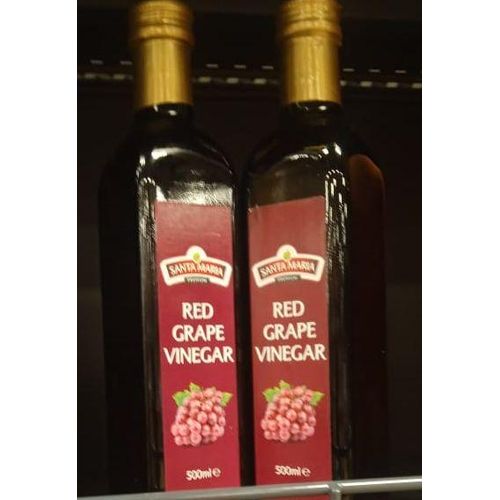 Santa Maria Red Wine Vinegar-Authentic Italian Red Wine Vinegar is made through a classic process in which wine is aged in wooden casks to obtain the depth of flavor.