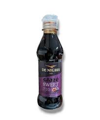 De Nigris Sweet Glazè Fig –250ml Figwith Balsamic Vinegar of ModenaFor anybody who likes a surprising touch to their cakes and dessert or for adding a hint of sweetness to savory dishes.