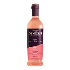 De Nigris Rose Sweet Vinegar 500Ml-Sweet Rosé Wine Balsamic Vinegar Of Modena 16,9 Oz (500ml) | Red Wine Vinegar Sweet And Sour Condiment.