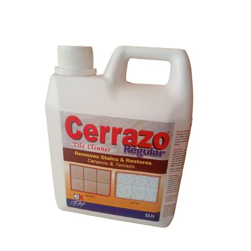Cerrazo Ceramic&Terrazo Cleaner- is an acid-based liquid detergent used to remove bad stains on ceramic tiles, marble, and terrazzo floors on either newly laid or old floors.