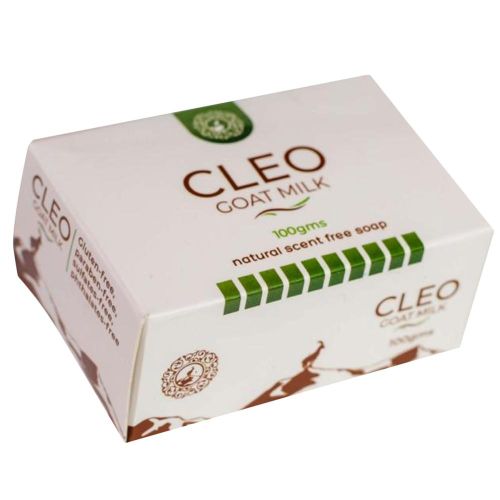 Cleo nature Goat Milk Soap - Natural Scent Free Soap - 100gis a gentle cleanser that doesn’t strip off the skins’ natural oils. This soap has natural exfoliants that are rich in AHA like lactic Acid