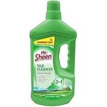 Mr Sheen Mountain Fresh Tile Cleaner 1 Liter-tackles tough stains. Ideal for kitchens and bathrooms, our cleaner provides a refreshing and effective cleaning experience.