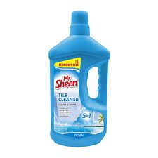 Mr. Sheen Tile Cleaner – Ocean 1 Litre-a floor tile cleaner with 5 in 1 cleaning action to clean and shine your floors without leaving a residue while the fresh fragrance gets rid of odours.