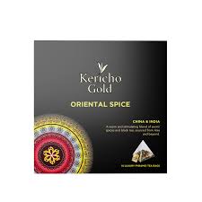 ORIENTAL SPICE-15 Luxury Pyramid Tea Bags(A warm and stimulating blend of exotic spices and green tea, sourced from Asia (China & India) and beyond.)