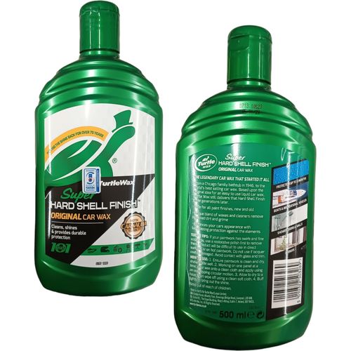 Turtle Wax Super Hard Shell Finish Original Car Wax Exterior Automobile Care -500ml- Essential one-step car care solution for a clean,shiny finish.Hard Shell Finish provides up to 12 months of protect