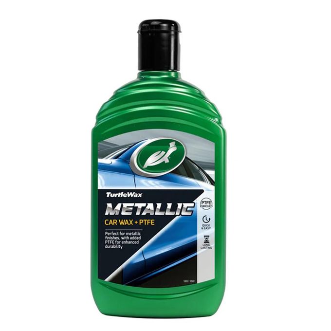 Turtle Wax Metallic Wax + PTFE Liquid Car Wax -500ml-Infused with ultra-fine polishing agents and our exclusive, fluoropolymer chemistry, Metallic Wax + PTFE erases fine lines and swirls.