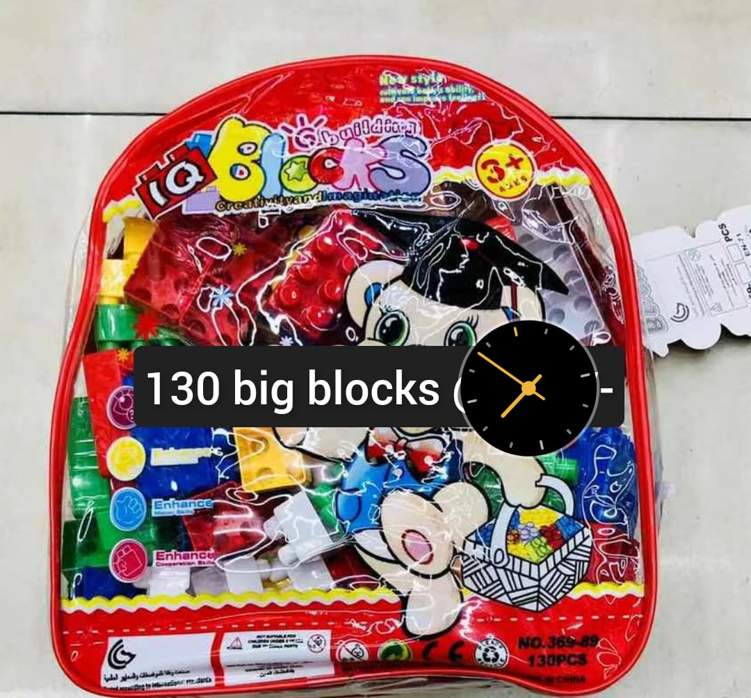 😁130 BIG BLOOCKSSmart Activity Fun and Learning Train Blocks For Kids, Multi Color Building Bricks and Blocks for Kids, Building Blocks for Kids Best Gift Toy

QUALITY ASSURANCE: - High Quality Polyp