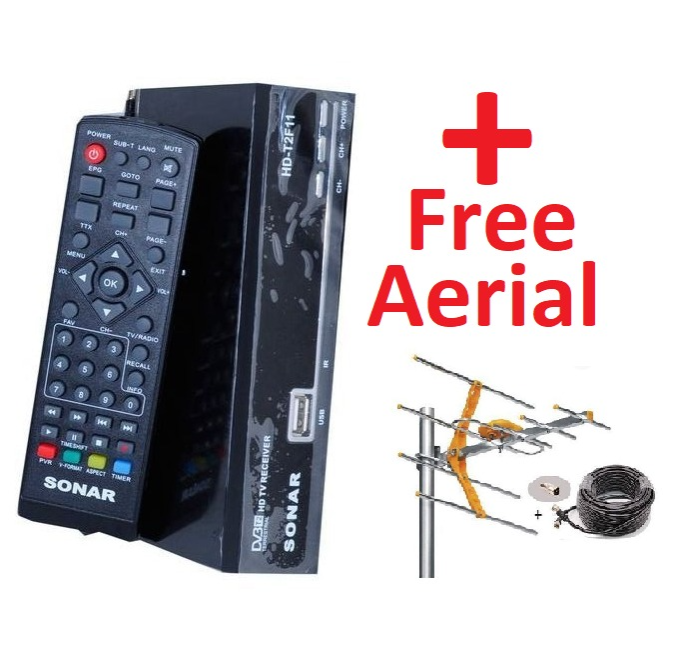Sonar Free To Air HD Decoder PLUS Free Aerial