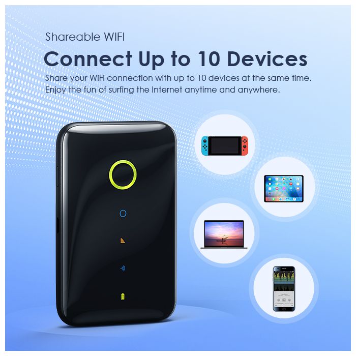 oraimo High Speed Portable 4G Mobile Wi-Fi with Fashion Design & Stable Connection