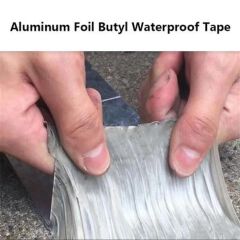 Aluminum Foil Butyl Waterproof Tape Wall Crack Tape Paste For Roof Repair Wall Pipeline Repair