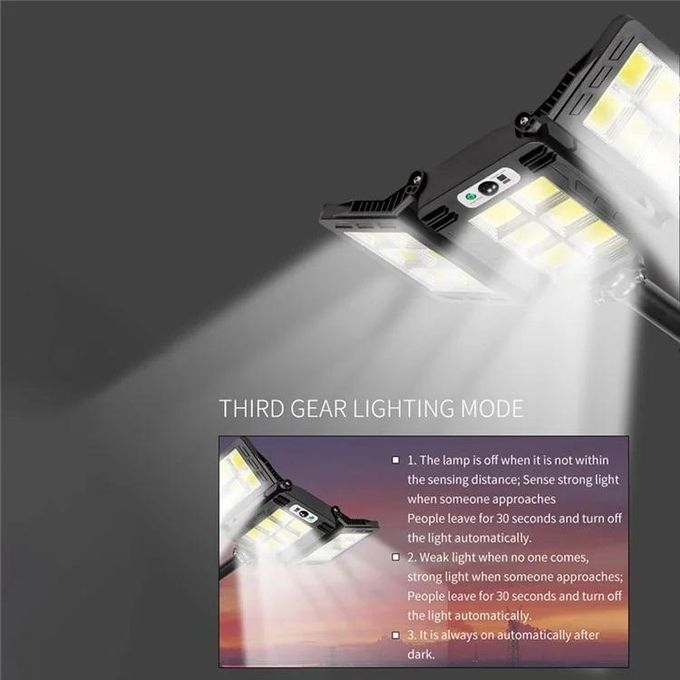 Solar Light 300Watts automatic sensor Solar security floodLight with 3 Heads