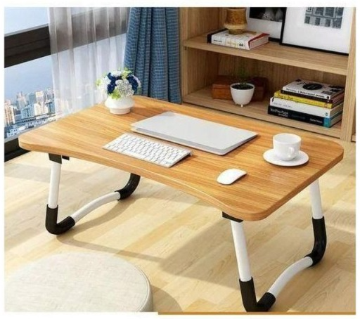 Foldable Bed Table for Laptop, Laptop Desk Table Stand, Laptop Bed Tray Table with Storage Drawer, Notebook Stand Lap Desk for Writing Reading Eating, Portable Laptop Table for Bed Sofa Floor